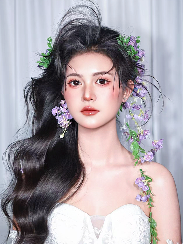 森系鲜花新娘